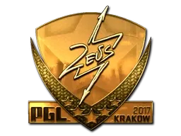 Sticker | Zeus (Gold) | Krakow 2017