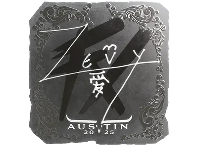 Sticker | zevy (Foil) | Austin 2025