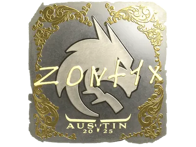 Sticker | zont1x (Gold) | Austin 2025
