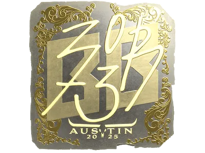 Sticker | zorte (Gold) | Austin 2025