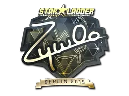 Sticker | ZywOo (Gold) | Berlin 2019