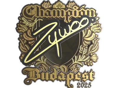 Sticker | ZywOo (Gold, Champion) | Budapest 2025