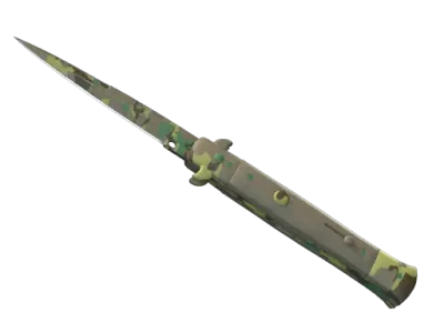 ★ Stiletto Knife | Boreal Forest (Well-Worn) skin