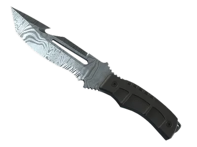 ★ Survival Knife | Damascus Steel (Well-Worn) skin