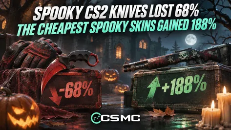Spooky CS2 Knives Lost 68%. The Cheapest Spooky Skins Gained 188%