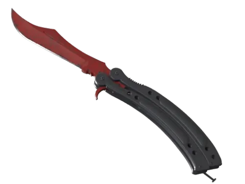 ★ Butterfly Knife | Crimson Web (Minimal Wear)