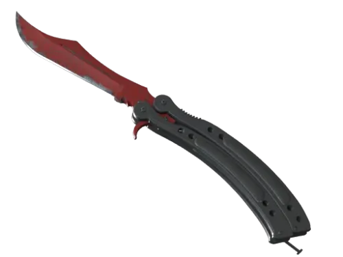 ★ Butterfly Knife | Crimson Web (Well-Worn)