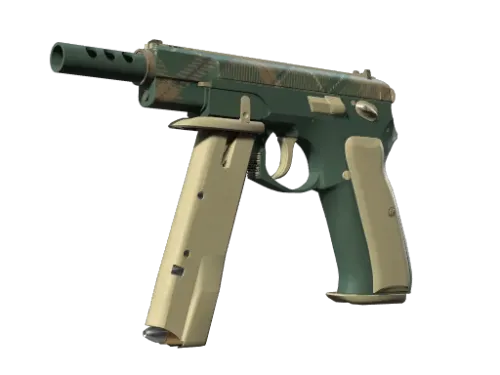 CZ75-Auto | Green Plaid (Minimal Wear)