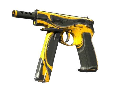 CZ75-Auto | Yellow Jacket (Battle-Scarred)