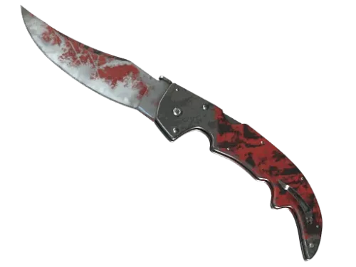 ★ Falchion Knife | Crimson Web (Battle-Scarred)