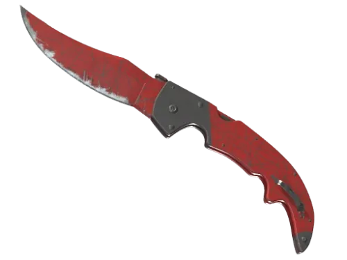 ★ Falchion Knife | Crimson Web (Well-Worn)