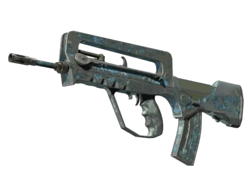 FAMAS | Cyanospatter (Battle-Scarred)