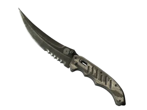 ★ Flip Knife | Black Laminate (Battle-Scarred)