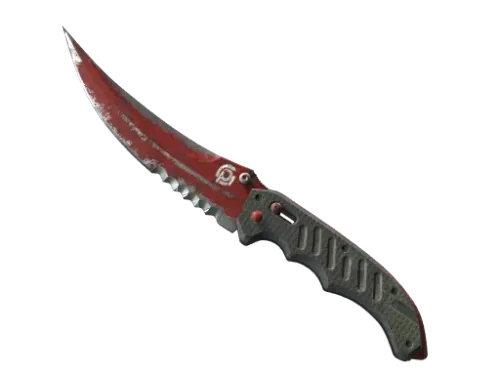 ★ Flip Knife | Crimson Web (Battle-Scarred)