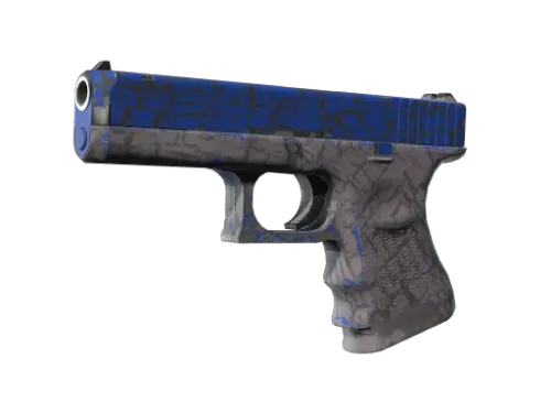 Glock-18 | Blue Fissure (Well-Worn)