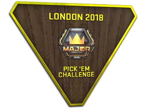 Gold London 2018 Pick'Em Trophy