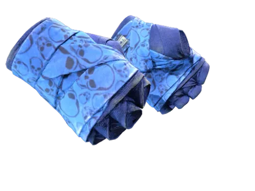 ★ Hand Wraps | Cobalt Skulls (Well-Worn)