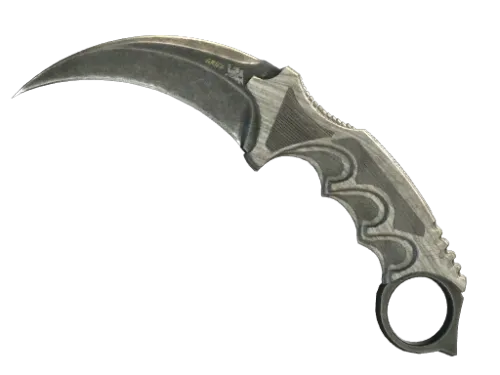 ★ Karambit | Black Laminate (Battle-Scarred)