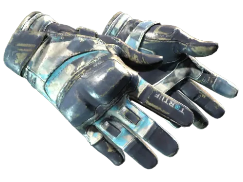 ★ Moto Gloves | Cool Mint (Battle-Scarred)