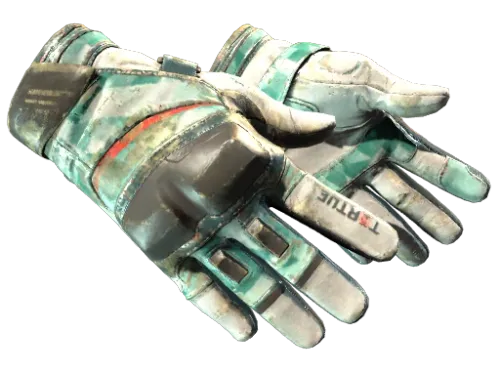 ★ Moto Gloves | Spearmint (Battle-Scarred)