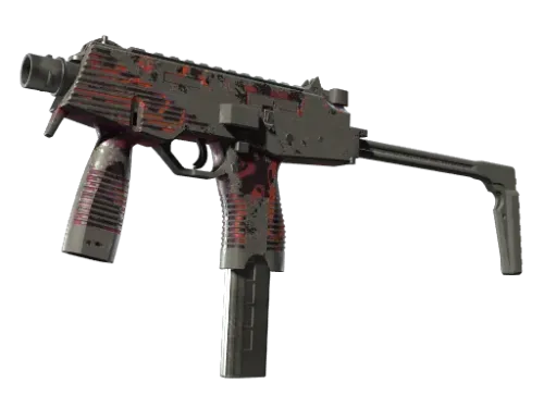 MP9 | Ruby Poison Dart (Battle-Scarred)