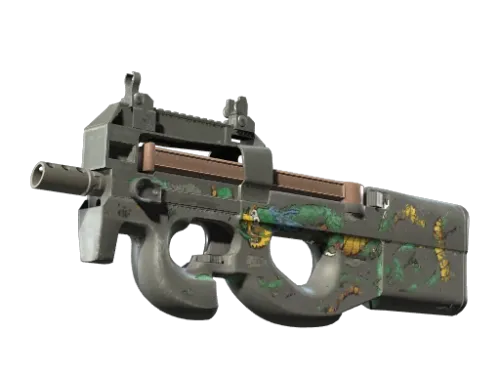 P90 | Emerald Dragon (Battle-Scarred)