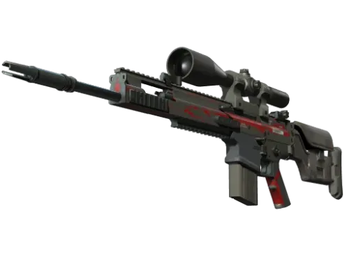 SCAR-20 | Crimson Web (Battle-Scarred)