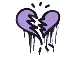 Sealed Graffiti | Broken Heart (Violent Violet)