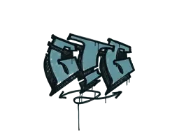 Sealed Graffiti | GTG (Wire Blue)