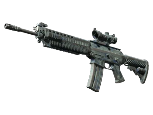 SG 553 | Wave Spray (Battle-Scarred)