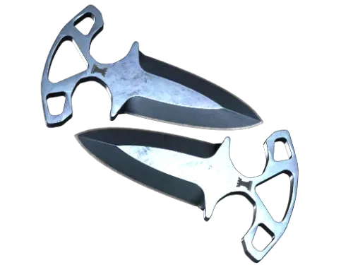 ★ Shadow Daggers | Blue Steel (Well-Worn)