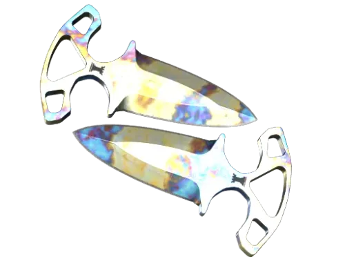 ★ Shadow Daggers | Case Hardened (Well-Worn)