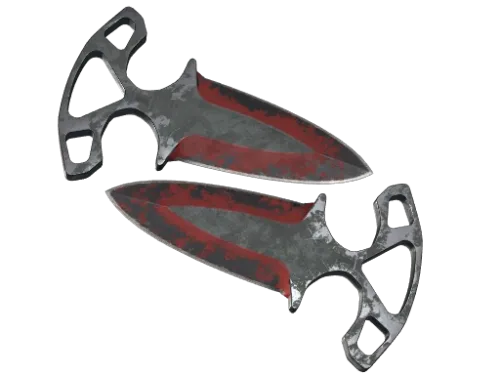 ★ Shadow Daggers | Crimson Web (Battle-Scarred)