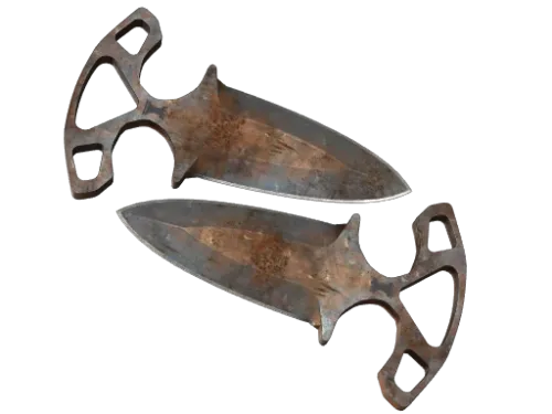 ★ Shadow Daggers | Rust Coat (Battle-Scarred)