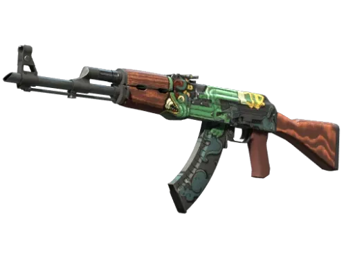 Souvenir AK-47 | Fire Serpent (Well-Worn)