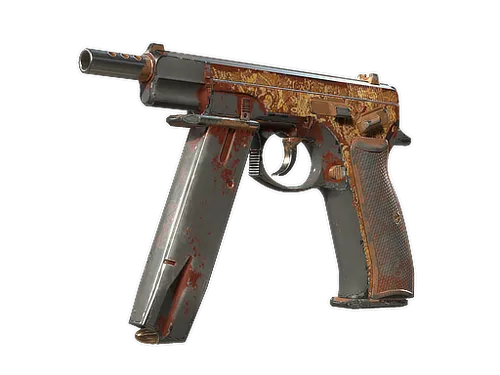Souvenir CZ75-Auto | Honey Paisley (Battle-Scarred)