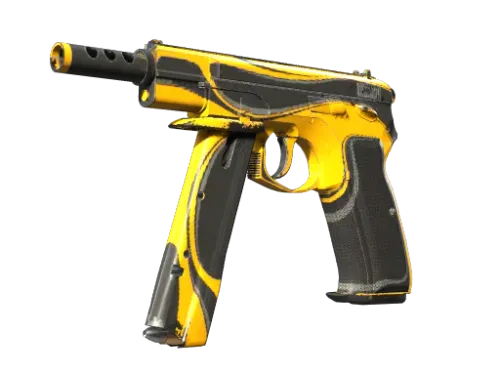 Souvenir CZ75-Auto | Yellow Jacket (Well-Worn)