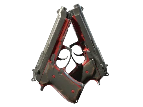 Souvenir Dual Berettas | Panther (Battle-Scarred)