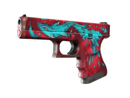 Souvenir Glock-18 | Water Elemental (Well-Worn)
