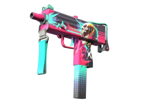 Souvenir MAC-10 | Neon Rider (Well-Worn)