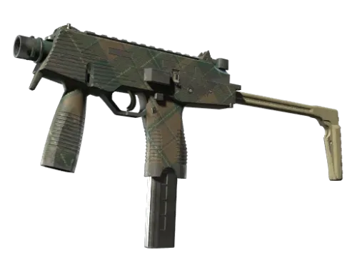 Souvenir MP9 | Green Plaid (Well-Worn)