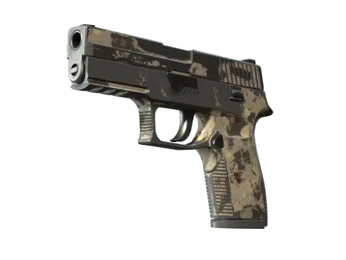 Souvenir P250 | Black & Tan (Battle-Scarred)