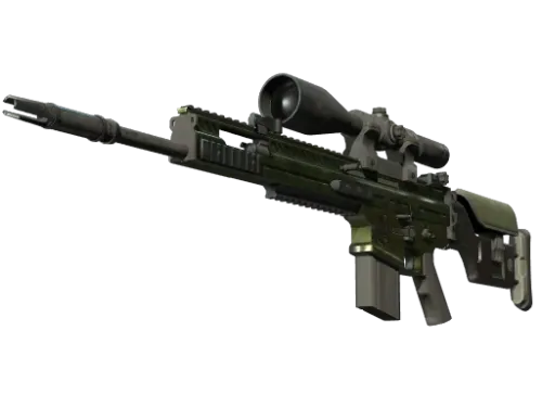 Souvenir SCAR-20 | Green Marine (Battle-Scarred)