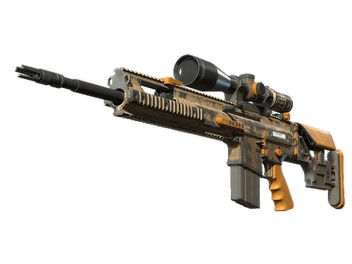 Souvenir SCAR-20 | Short Ochre (Battle-Scarred)