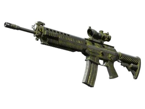 Souvenir SG 553 | Gator Mesh (Battle-Scarred)