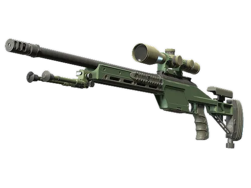 Souvenir SSG 08 | Green Ceramic (Minimal Wear)