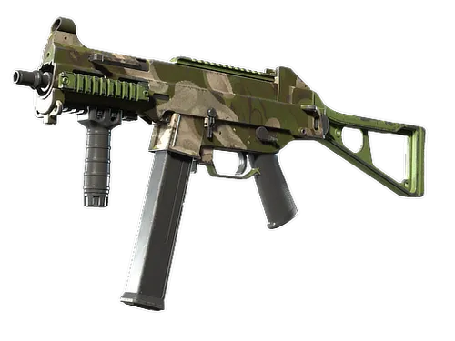 Souvenir UMP-45 | Green Swirl (Field-Tested)