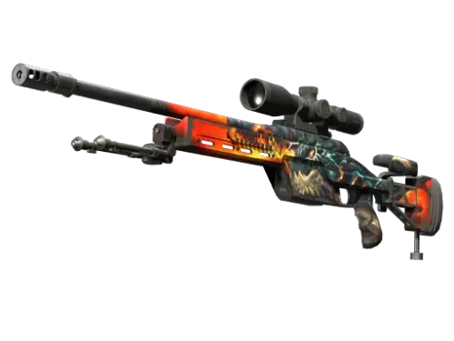 SSG 08 | Dragonfire (Well-Worn)