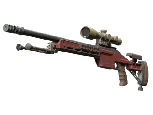 SSG 08 | Red Stone (Well-Worn)