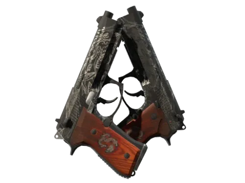 StatTrak™ Dual Berettas | Dualing Dragons (Well-Worn)